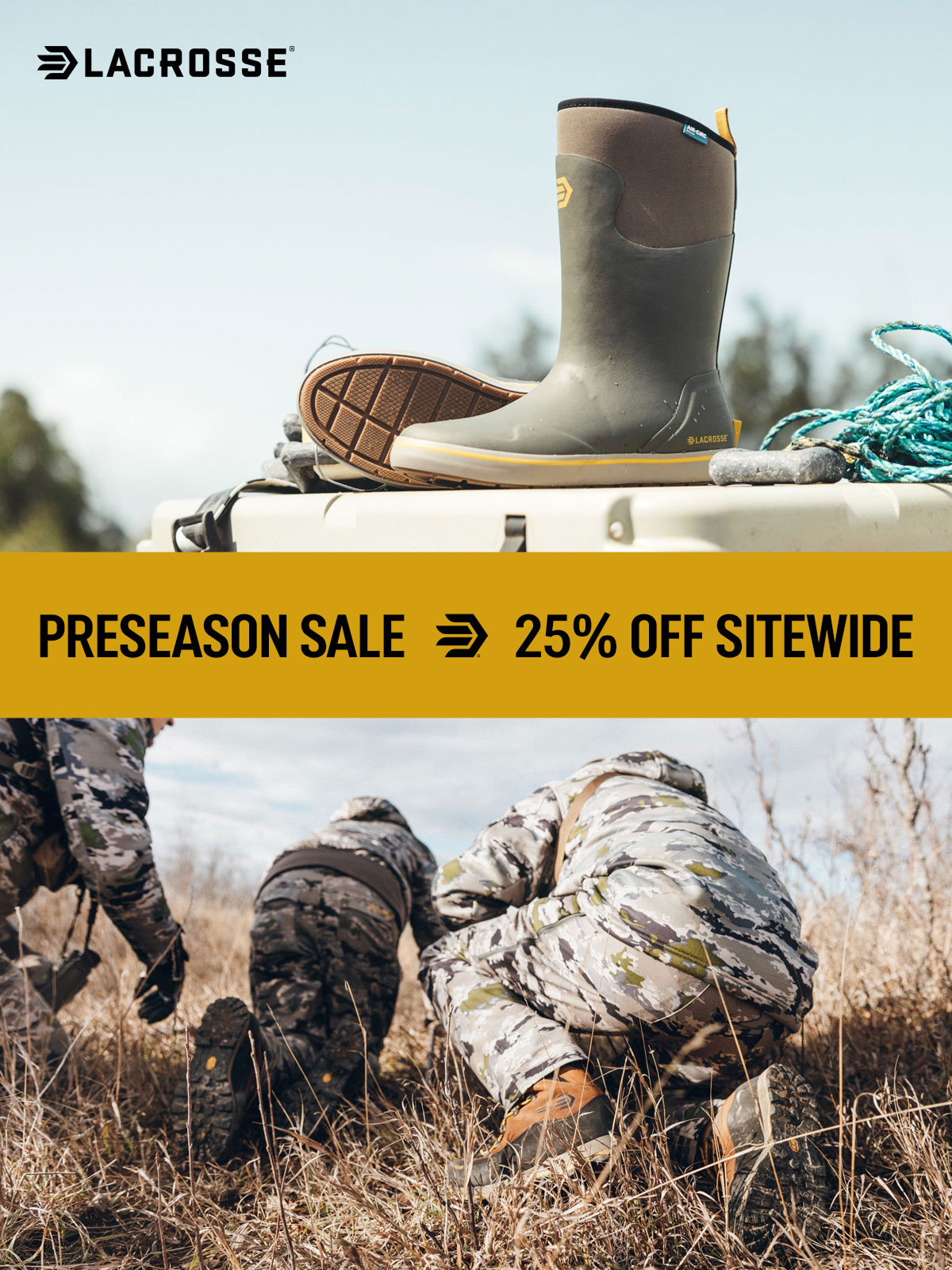 LaCrosse Preseason Sale - 25% Off Sitewide