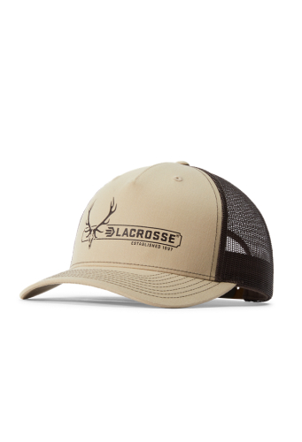918595 - Elk Trucker Hat - Khaki/Coffee