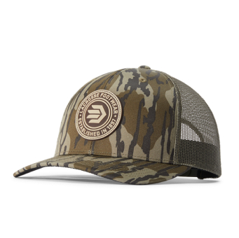 918582 - Rubber Patch Trucker Hat - Mossy Oak Bottomland