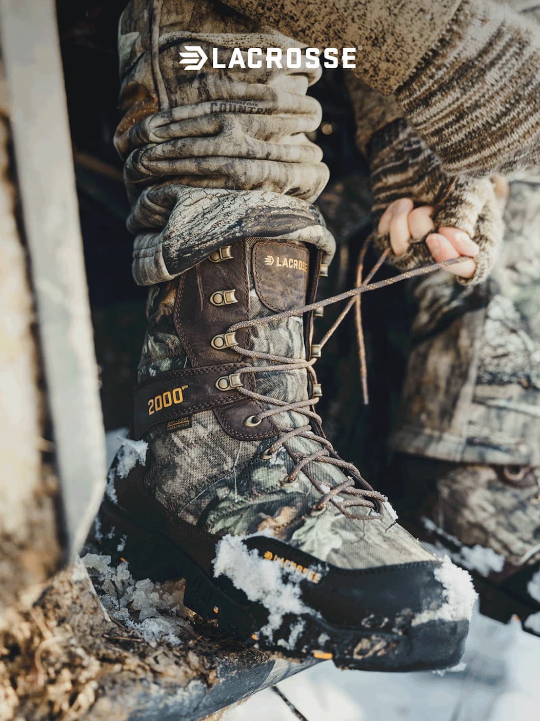 Cold Weather boots - Pictured Men's Cold Snap II in Mossy Oak Country Roots 2000G 