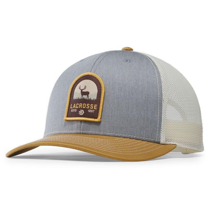918637 - Booner Mulie Trucker - Heather Gray/Amber