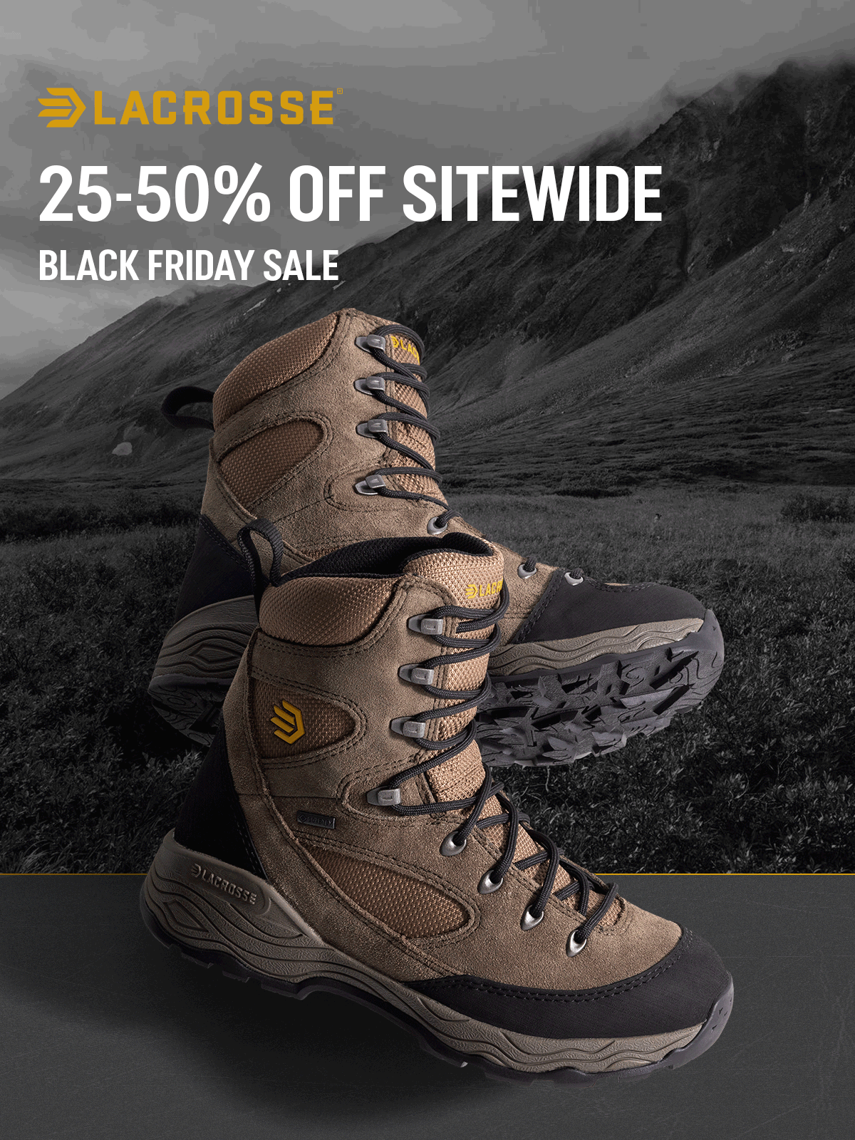 LaCrosse: 25-50% Off Site-Wide - Black Friday Sale