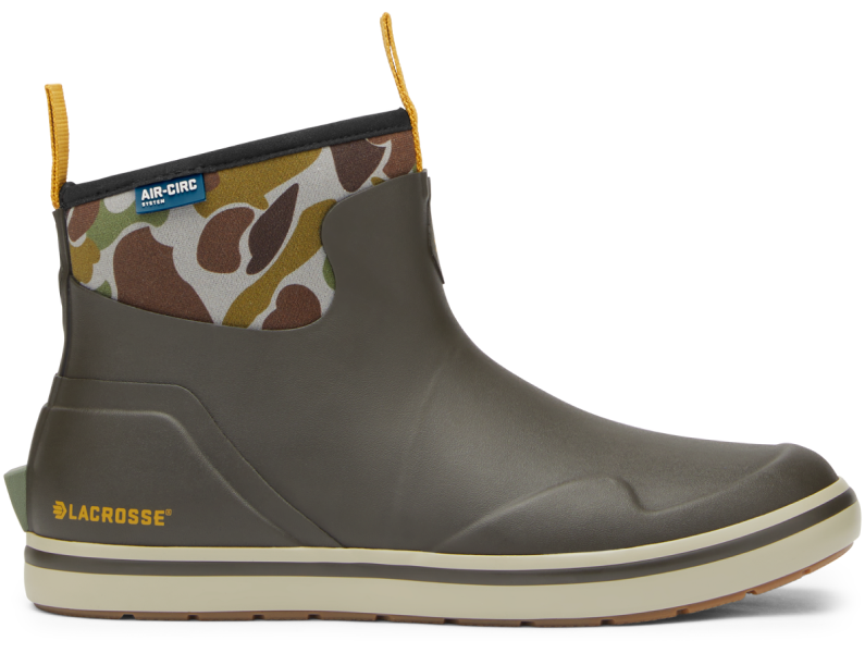 621201 - Alpha Deck Boot - 6" Black Olive/Camo - Men's
