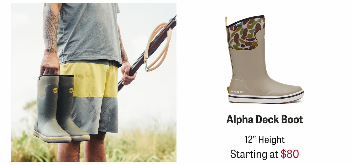Alpha Deck Boot - 12" Height - Starting at $80