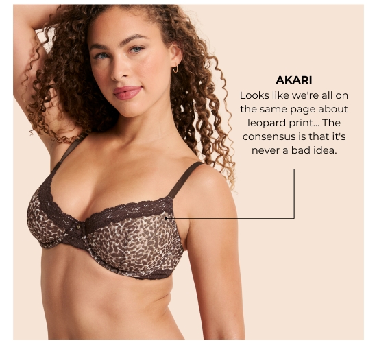 AKARI. Looks like we are all on the same page about leopard print... The consensus is that it is never a bad idea.