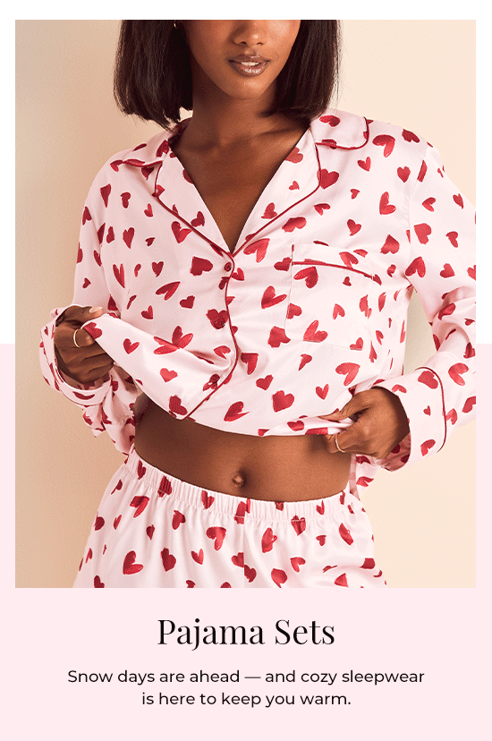 Pajama sets. Show days are ahead - and cozy sleepwear is here to keep you warm.