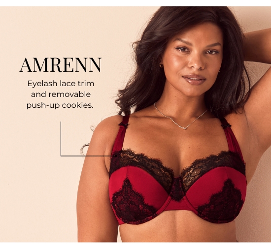 AMRENN - Eyelash lace trim and removable push-up cookies.