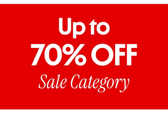 Up to 70 percent OFF Sale Category