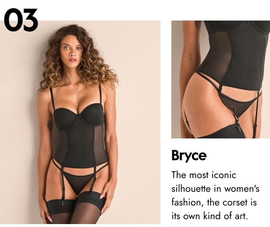 Bryce - The most iconic silhouette in womens fashion, the corset is its own kind of art.