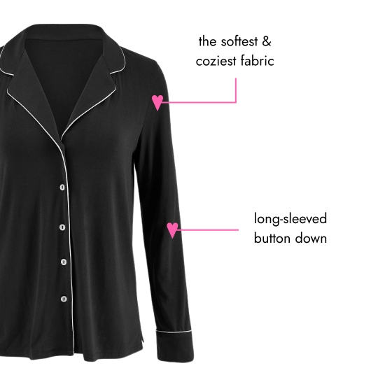 The softest and coziest fabric, long-sleeved button down.