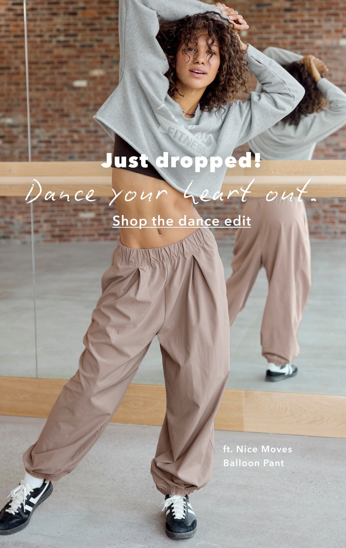 Just dropped! Dance your heart out. Shop the dance edit | ft. Nice Moves Balloon Pant