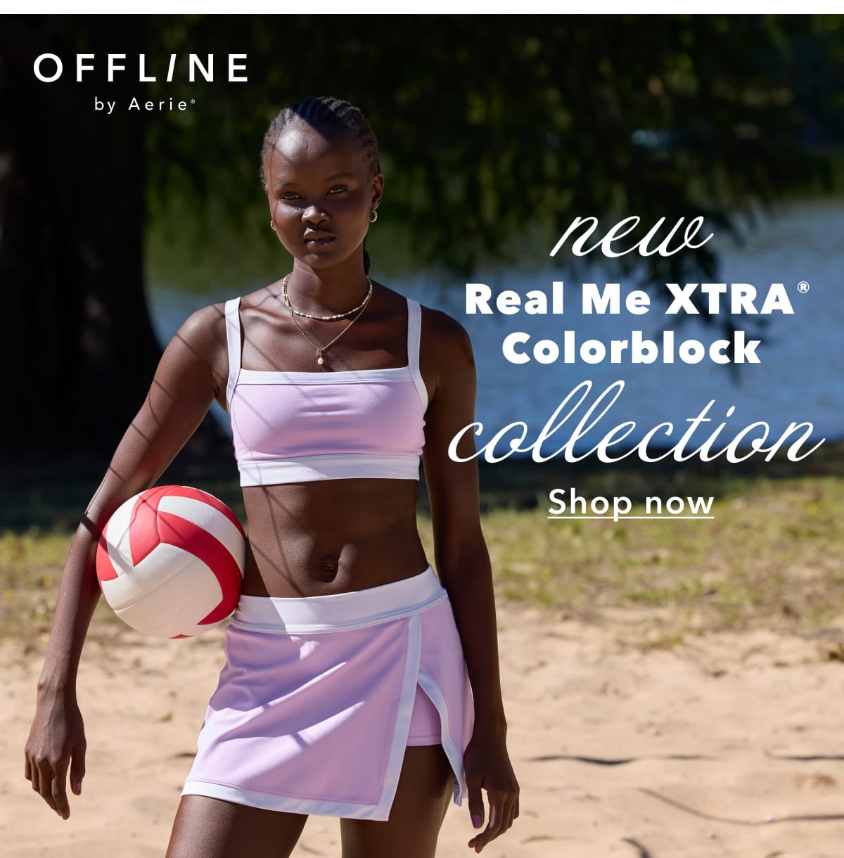 OFFLINE by Aerie | New Real Me XTRA Colorblock Collection | Shop now