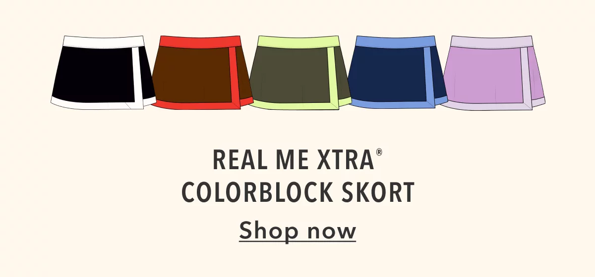 Real Me XTRA Colorblock Skort | Shop now