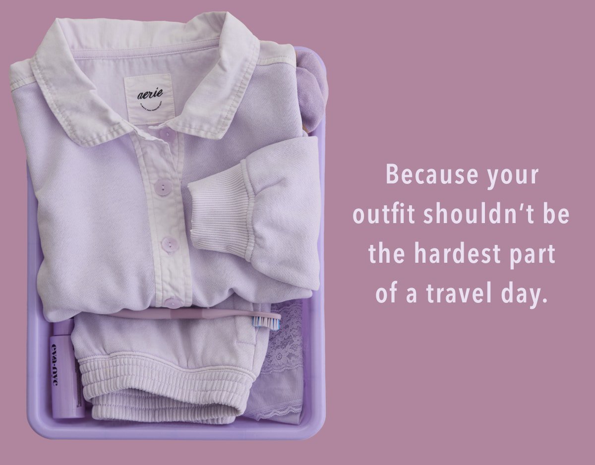 Because your outfit shouldn't be the hardest part of a travel day.