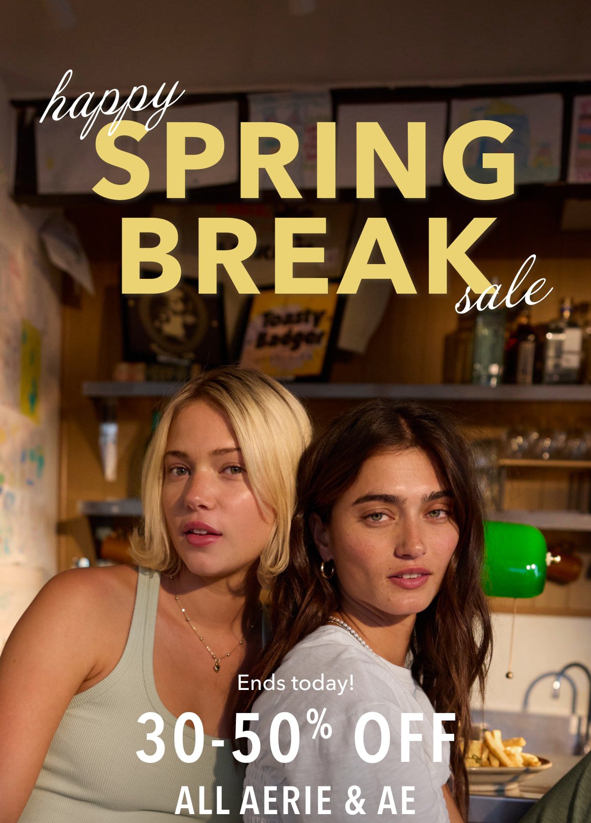 Happy Spring Break Sale | Ends today! 30 - 50% Off All Aerie & AE