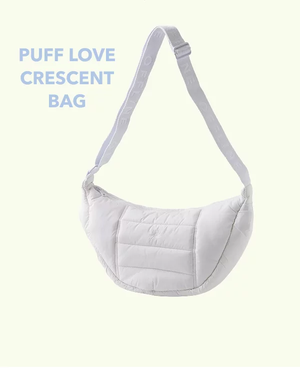Puff Love Crescent Bag