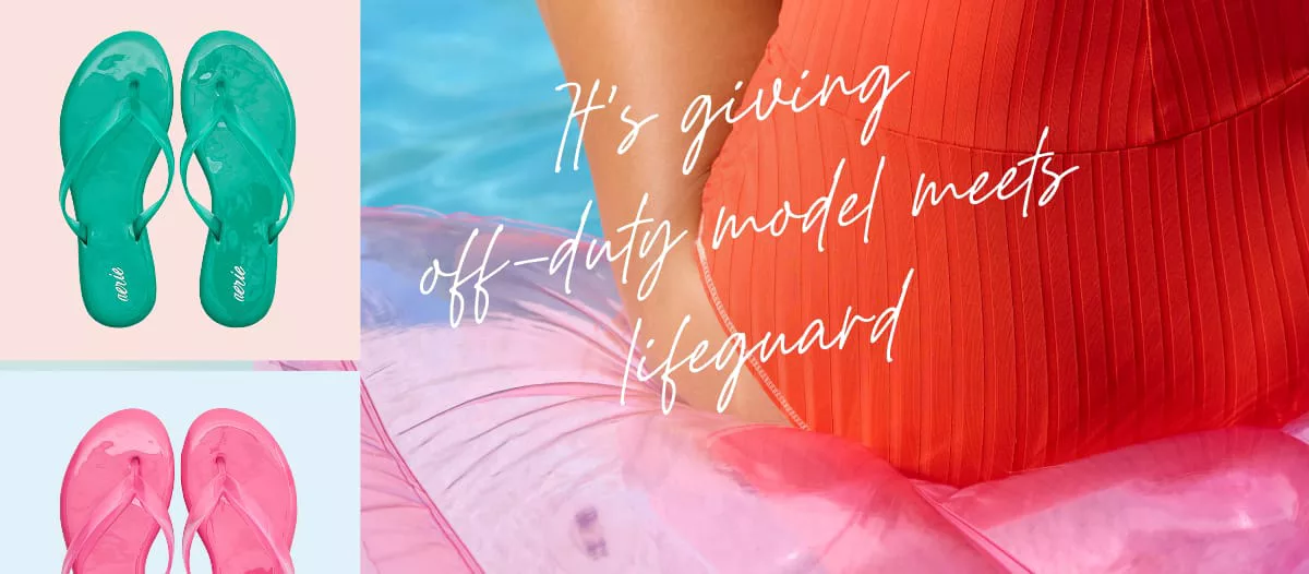 It's giving off-duty model meets lifeguard