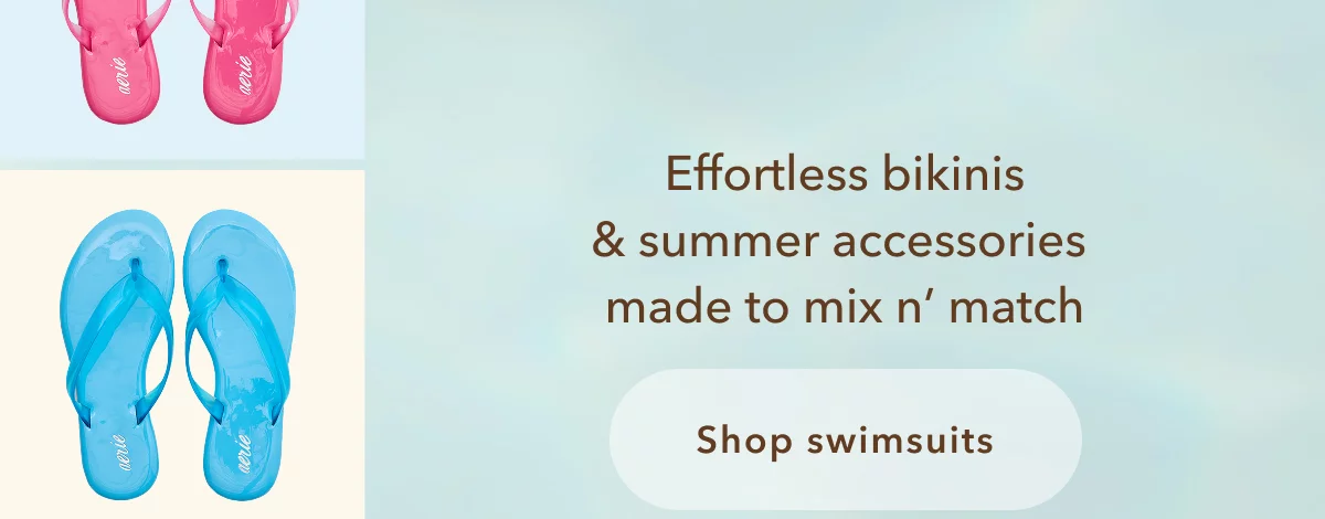 Effortless bikinis & summer accessories made to mix n' match | Shop swimsuits