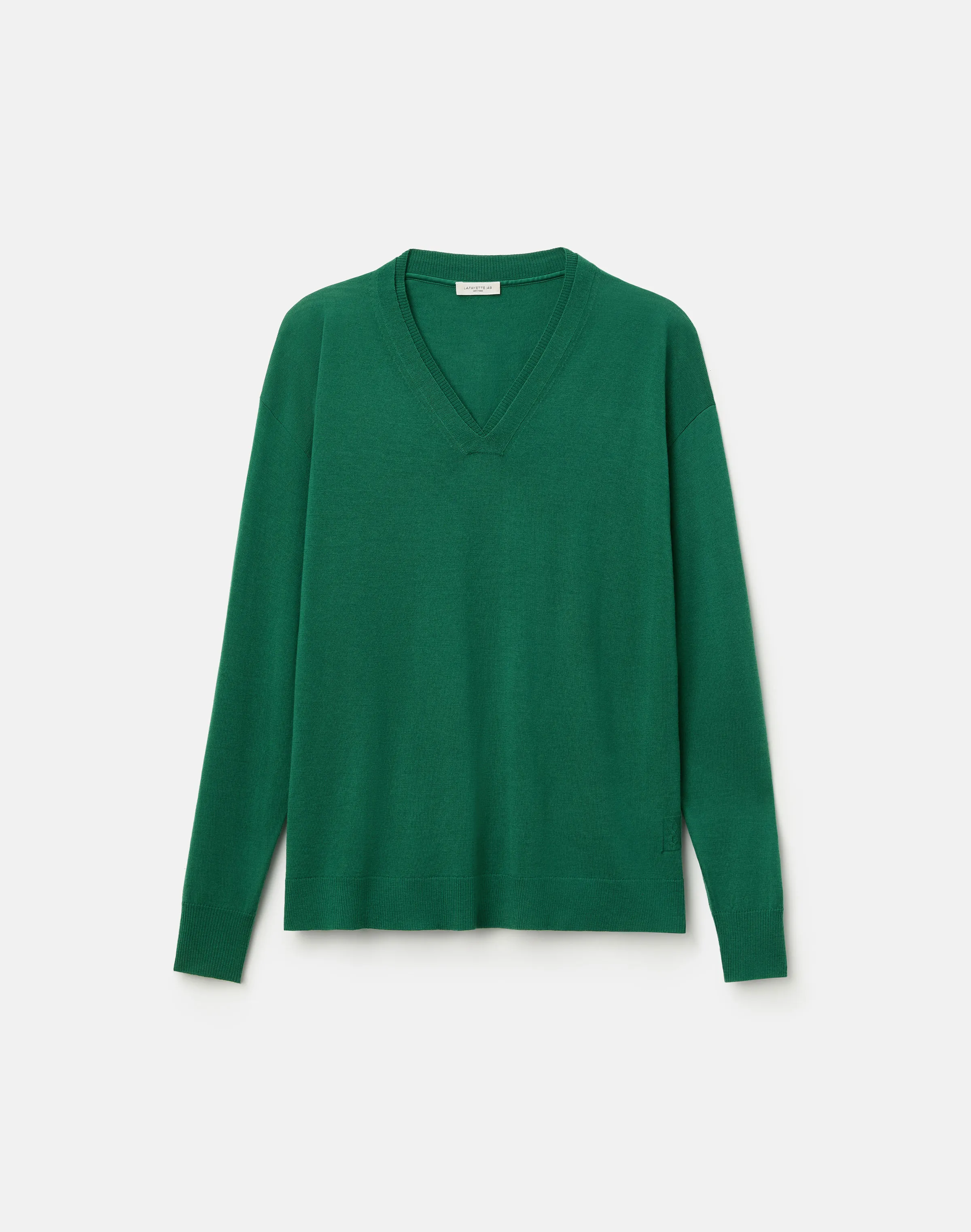 Image of Superfine Merino Wool V-Neck Sweater