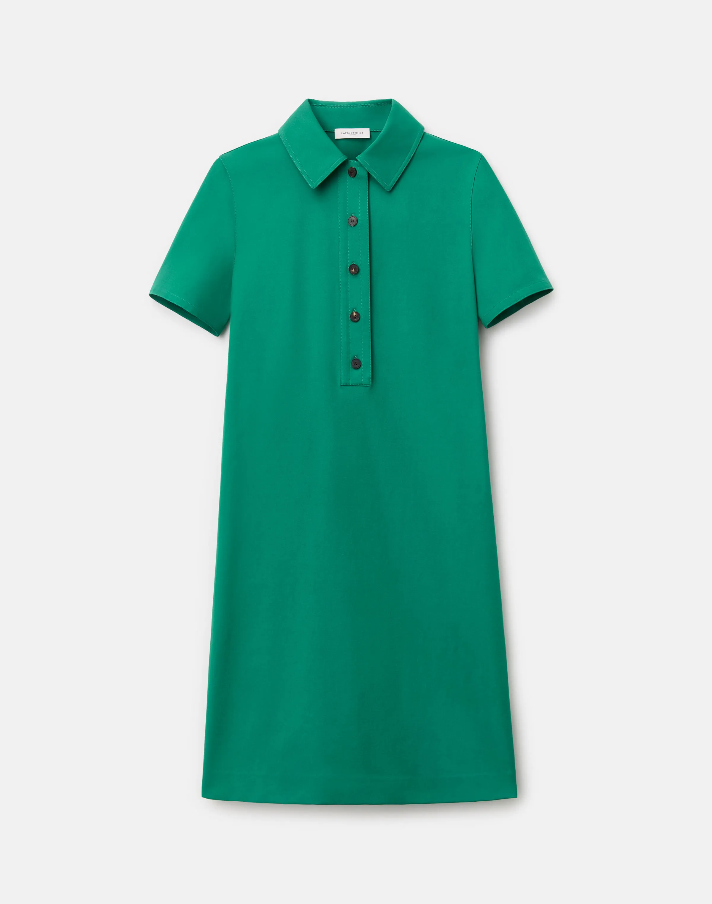 Image of Techno Stretch Twill Polo Shirtdress