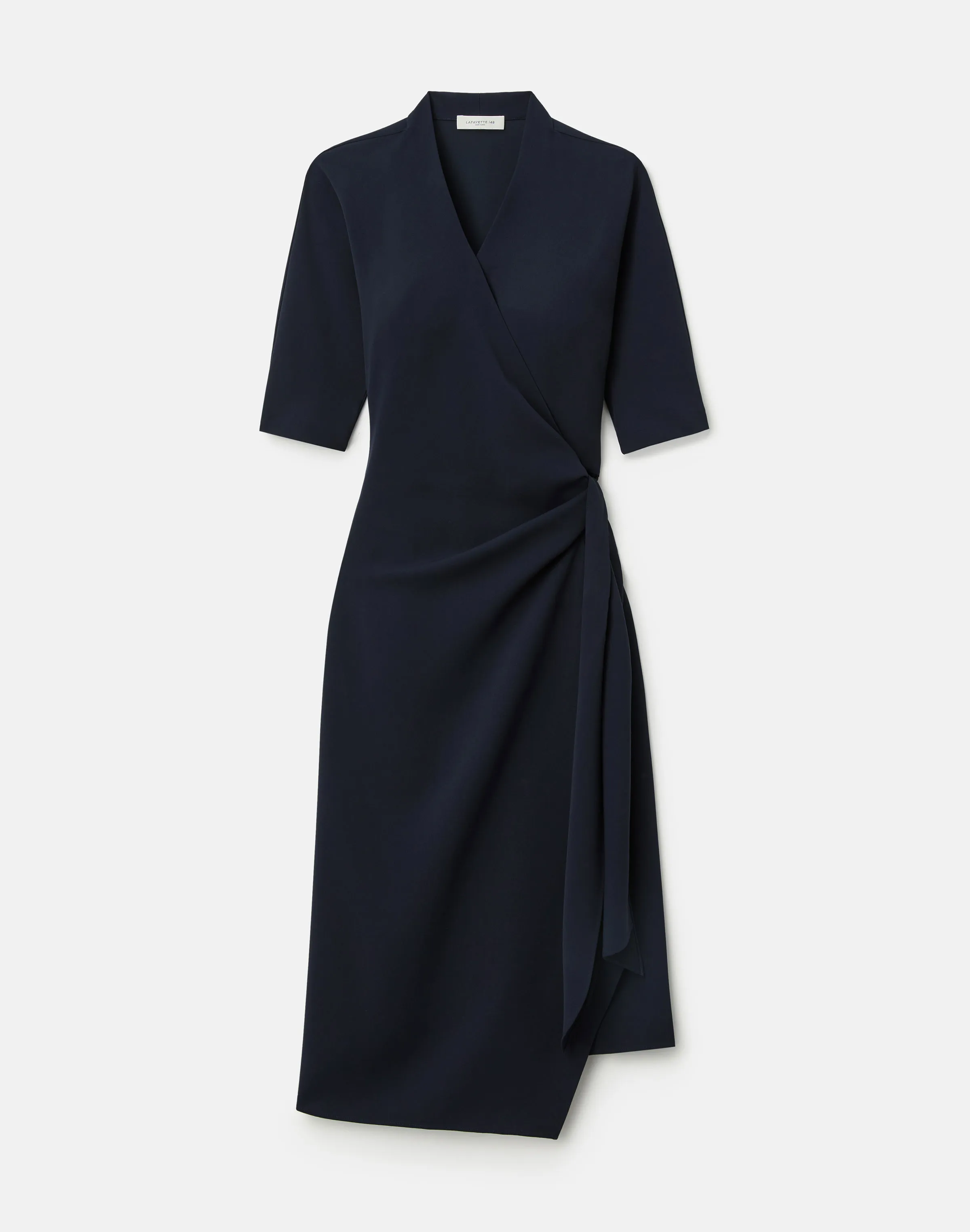 Image of Responsible Finesse Crepe Wrap Dress