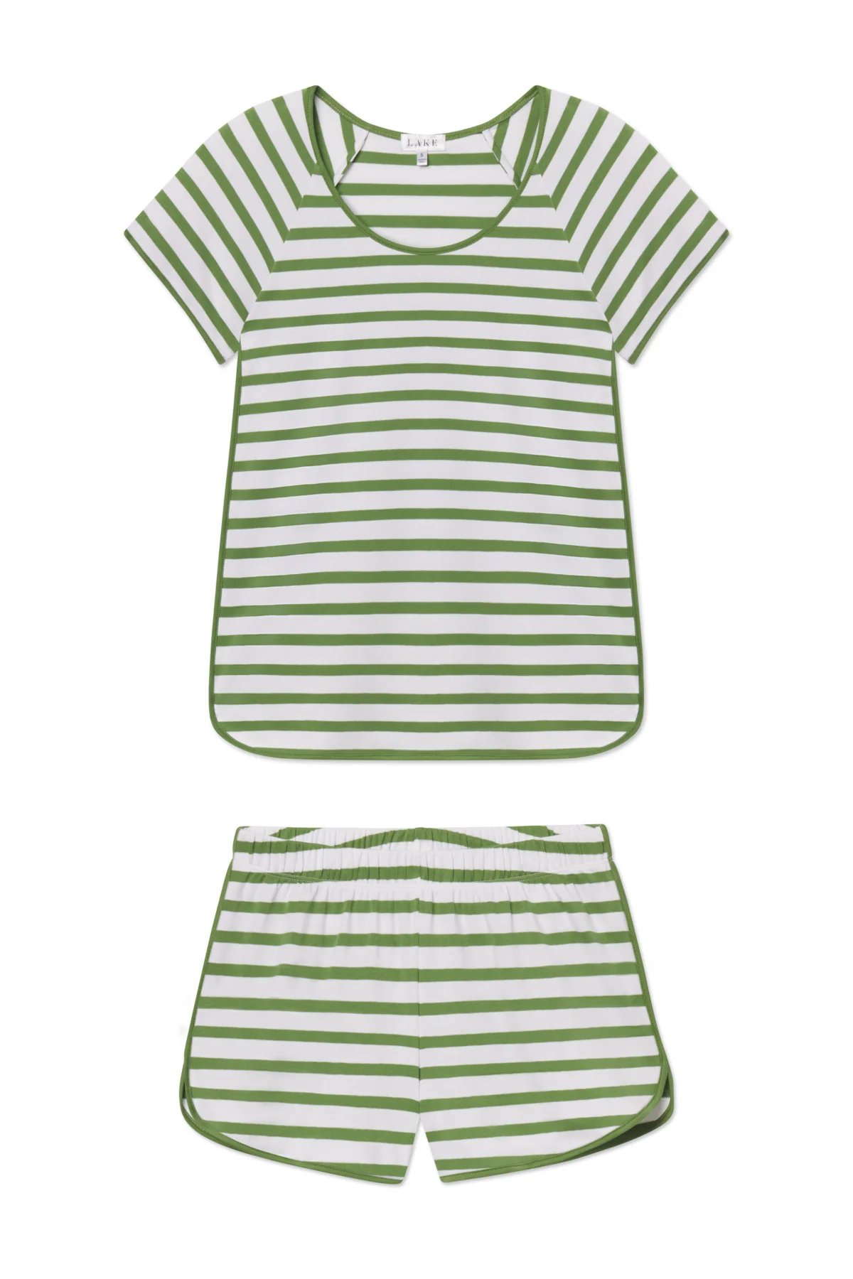 Image of Pima Shorts Set in Willow Bough Stripe