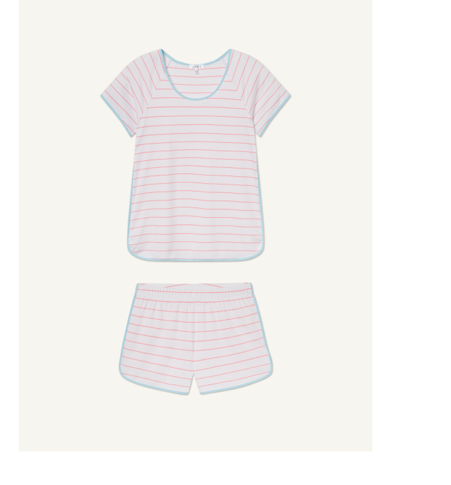 Pima Shorts Set in Gelato Boating Stripe