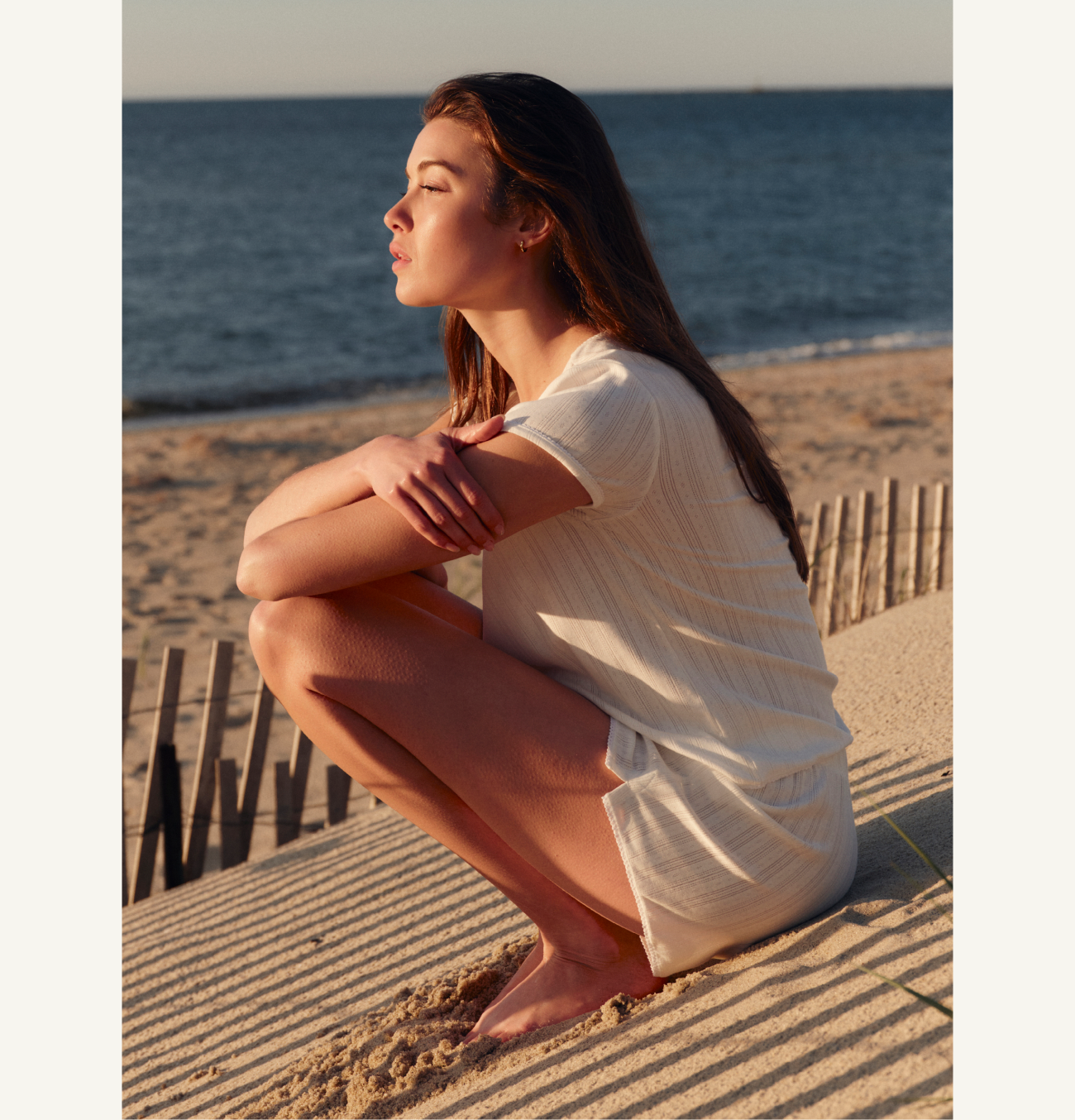 July on Nantucket: No itinerary, just the kind of days that ask nothing. Pointelle is made for that slower hour, in modern, lightweight styles that carry you from porch to pillow.