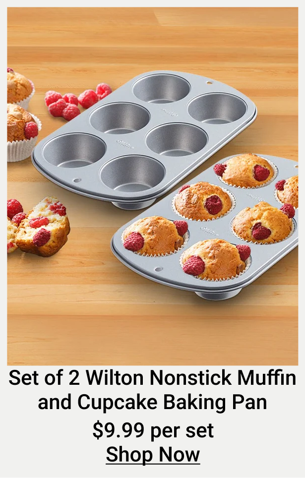 Wilton 6-Cup Nonstick Muffin and Cupcake Baking Pan - Set of 2