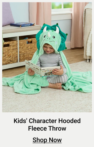 Kids' Character Hooded Fleece Throw