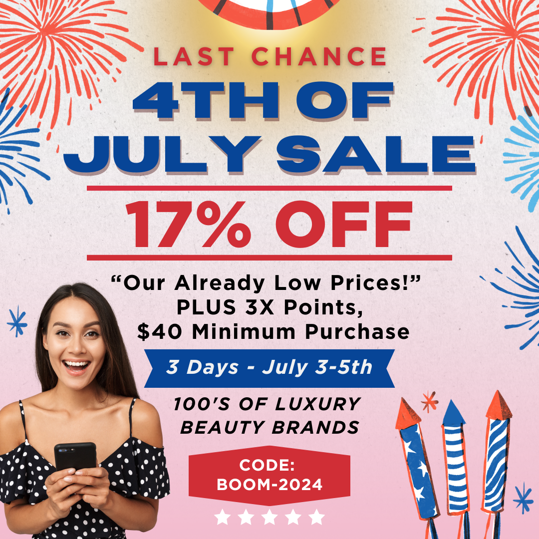 LAST CHANCE - 4th of July SALE - July 3-5th - 17% Off -  Plus 3X Points.  Ends today. $40 minimum purchase.