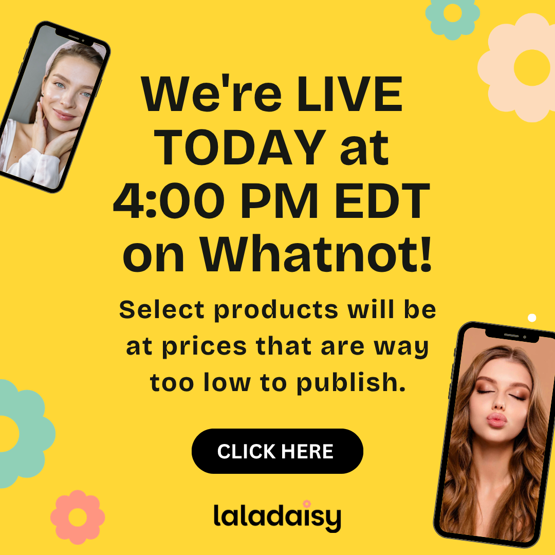 We're LIVE TODAY at 4:00PM EDT on Whatnot! 