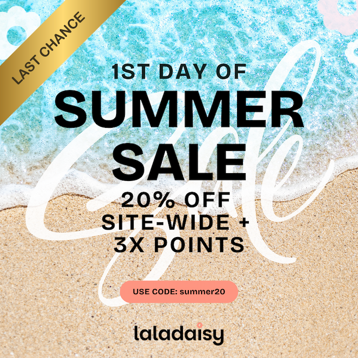 ☀️ 1st Day of Summer Sale! 20% OFF site-wide + 3X Points (Ends Soon!)  