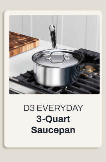 D3 Everyday 3 quart saucepan