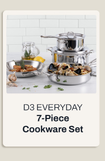 D3 Everyday 7 piece cookware set