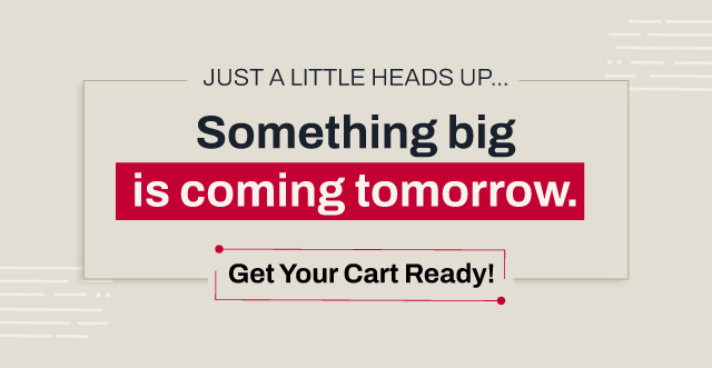 Something big is coming tomorrow