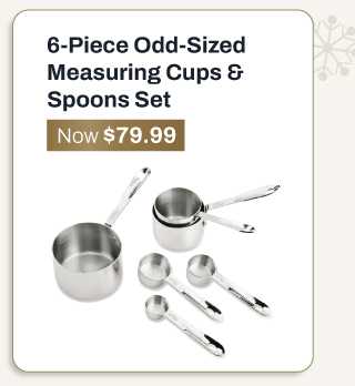 6 piece odd sized measuring cups and spoons set