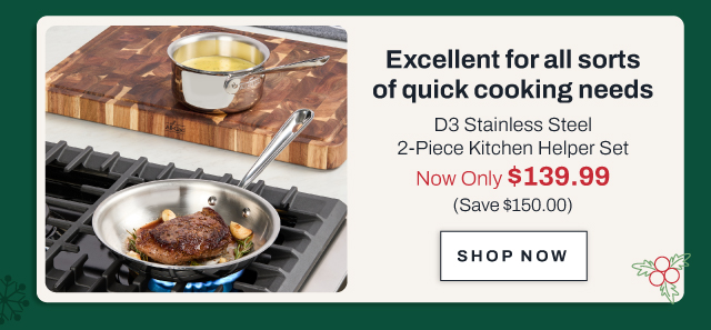 D3 Stainless steel 2 piece kitchen helper
