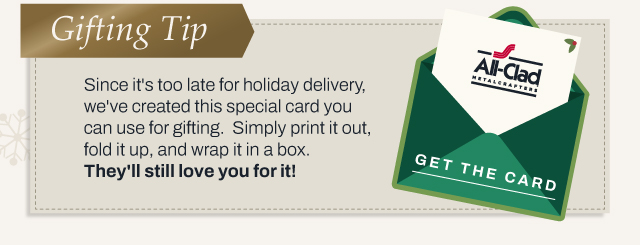 Gifting tip - print this card