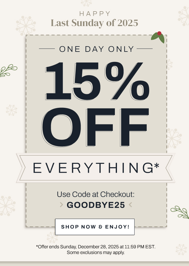 Shop now & enjoy our sitewide sale