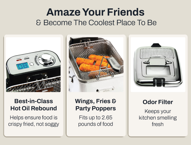 Electric Deep fryer features and benefits