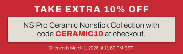 Use code for extra 10% off ceramic nonstick