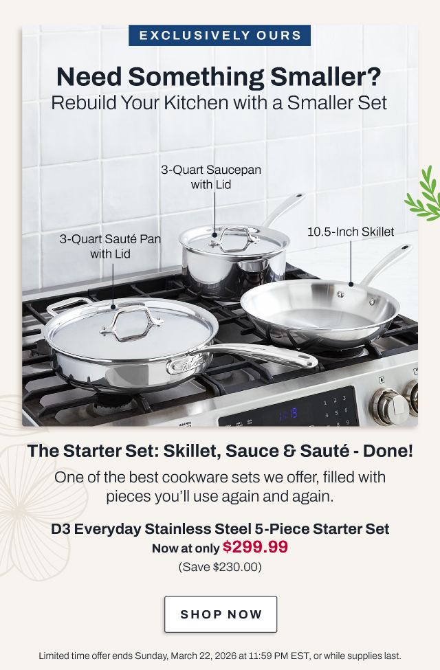 D3 Everyday 5 Piece starter set
