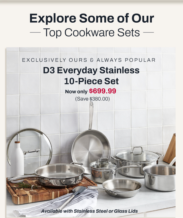 D3 everyday stainless collection - set