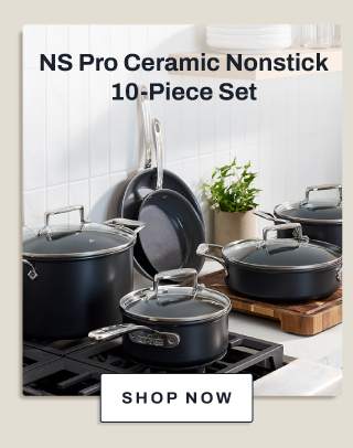 NS Pro ceramic nonstick 10 piece set