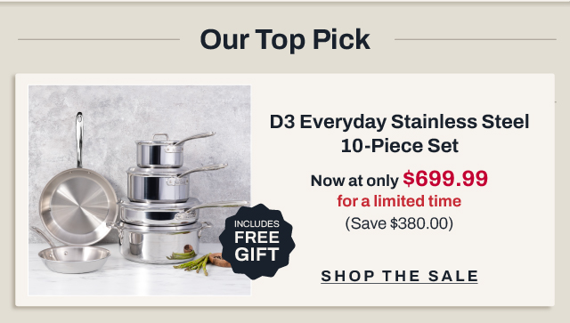 D3 everyday 10 piece set