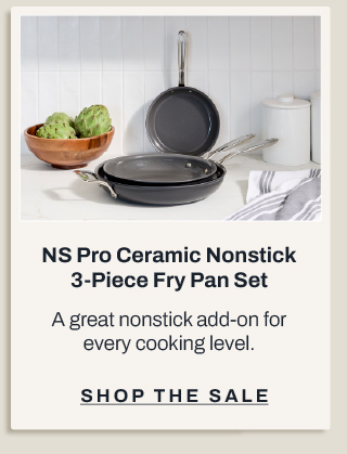 NS Pro nonstick 3 piece fry pan set