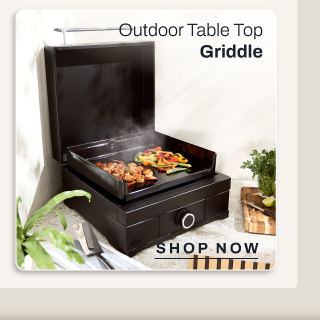 Outdoor table top griddle