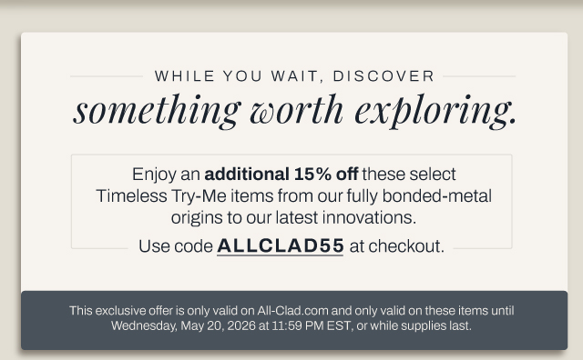 Discover special try- me items