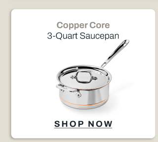 Copper core 3 qt sauce pan
